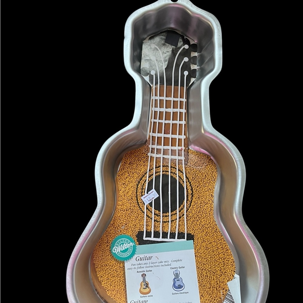 🎸 Wilton Guitar Cake Pan with Instructions | Vintage 2000 Music Theme Pa